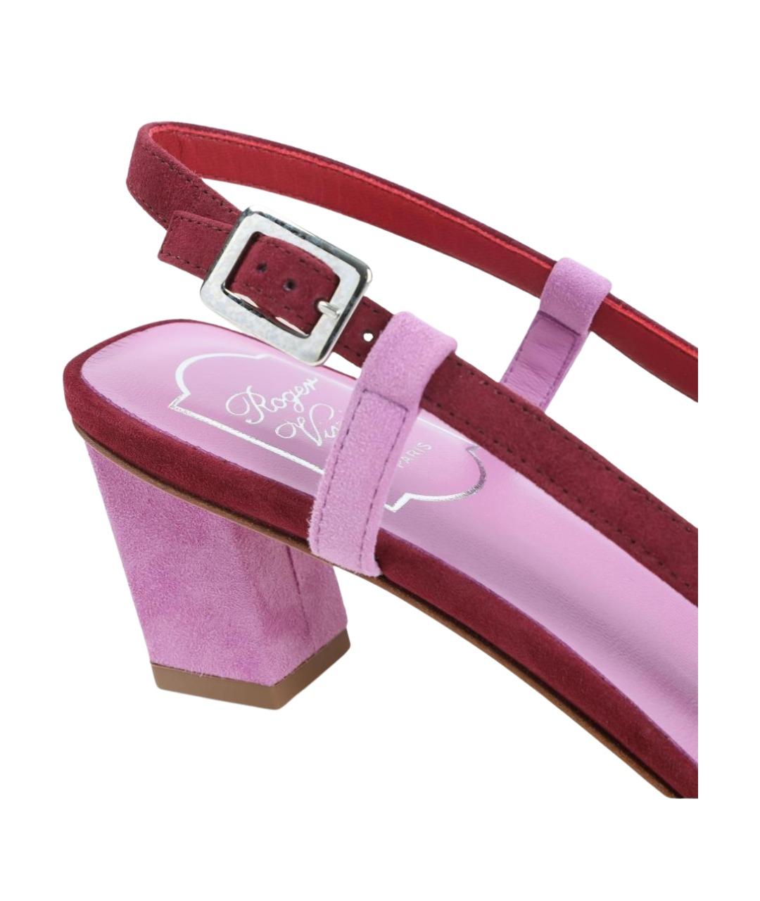 ROGER VIVIER Мульти замшевые туфли, фото 4