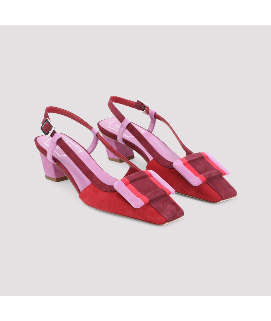 ROGER VIVIER Красные замшевые туфли, фото 3