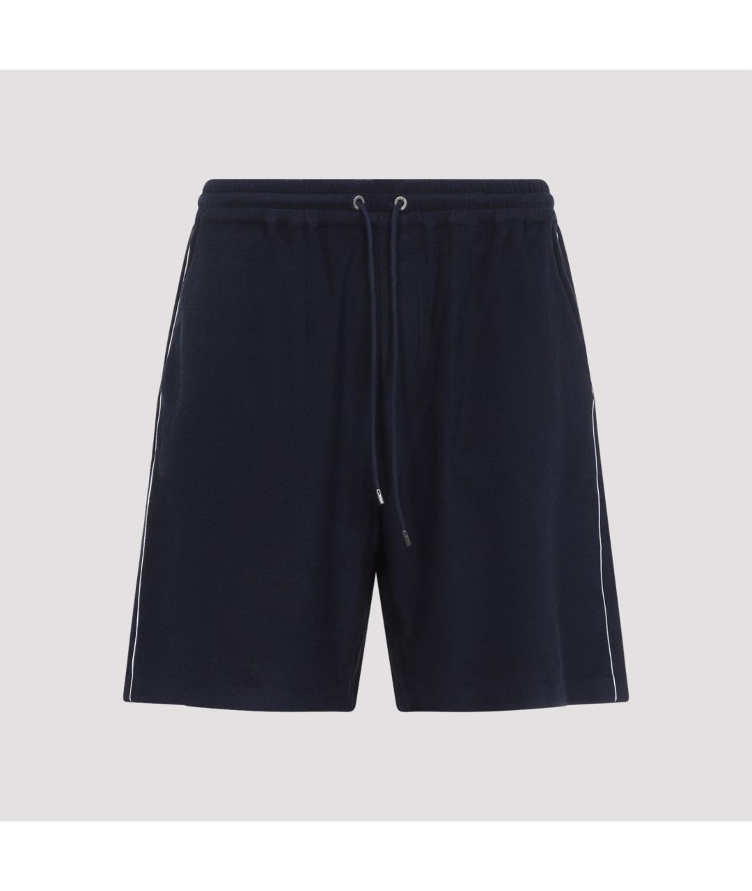 RALPH LAUREN PURPLE LABEL Темно-синие хлопковые шорты, фото 3