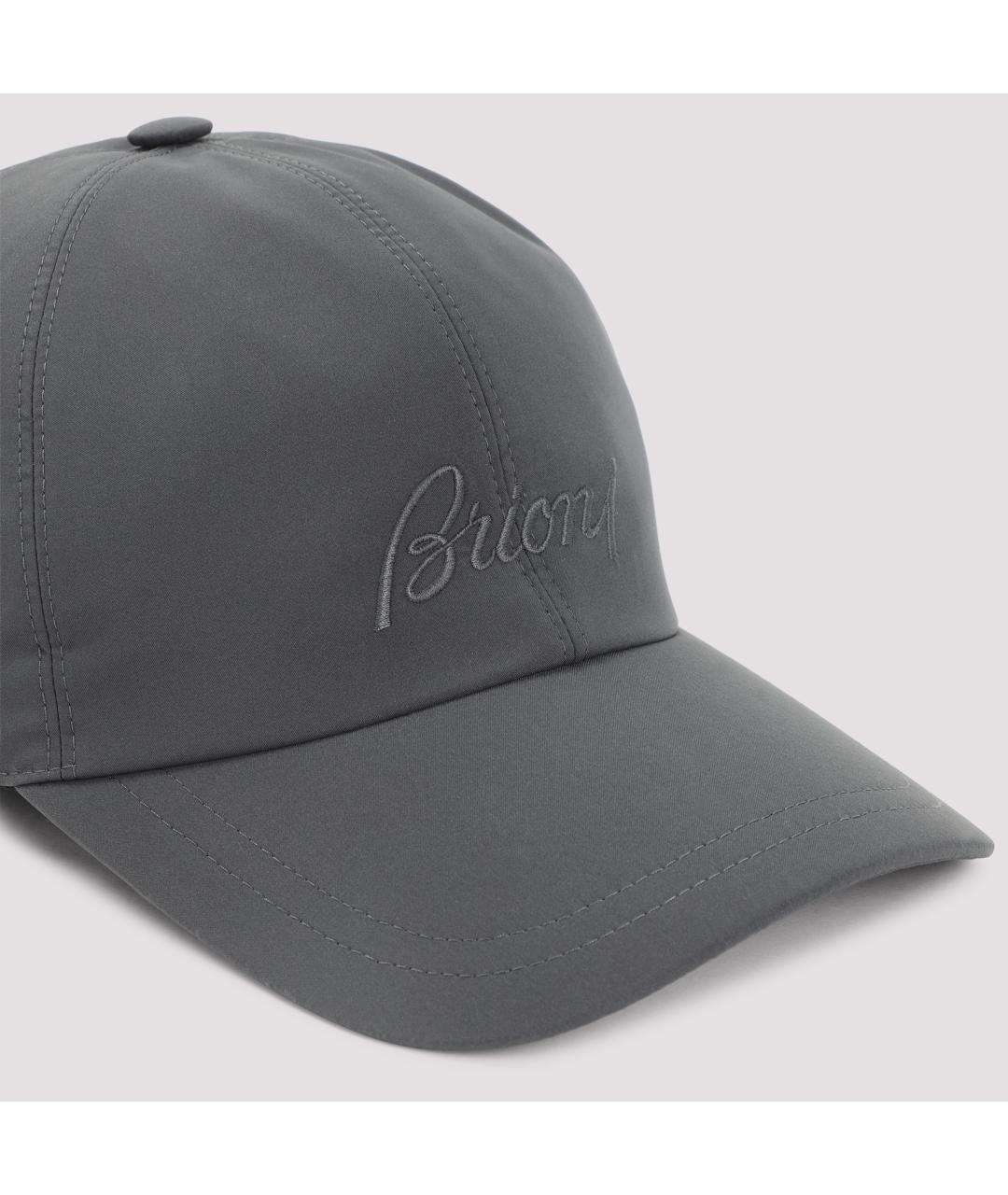 BRIONI Серая синтетическая кепка/бейсболка, фото 5