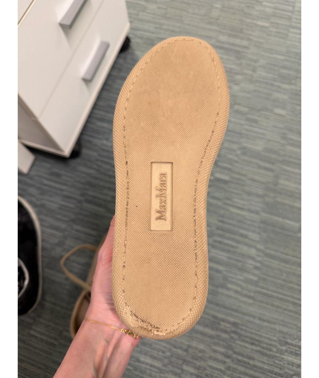 MAX MARA Бежевые кеды, фото 5
