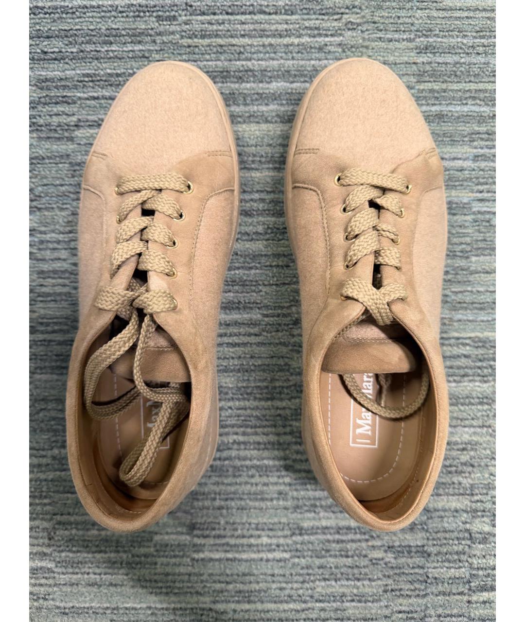 MAX MARA Бежевые кеды, фото 3