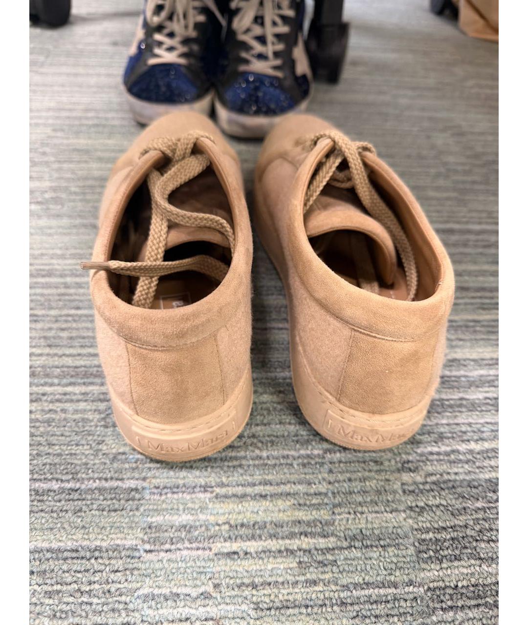 MAX MARA Бежевые кеды, фото 4
