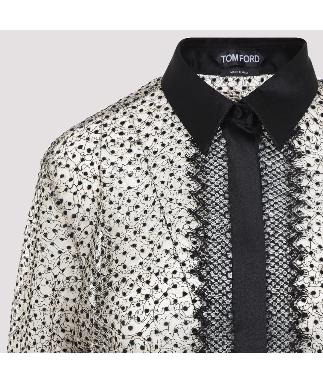 TOM FORD Черная полиамидовая рубашка, фото 6