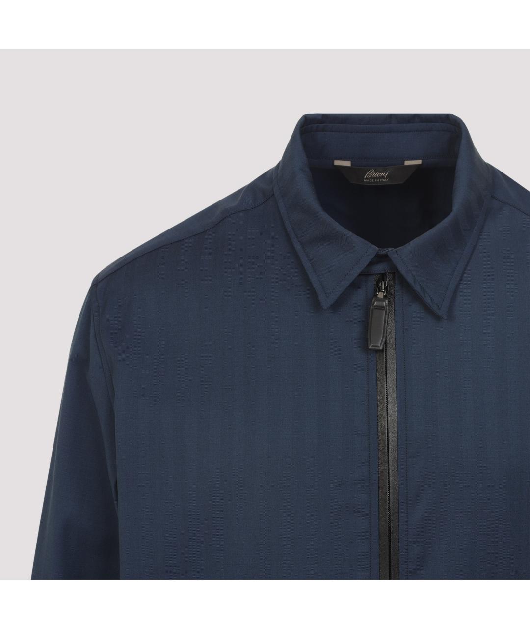BRIONI Темно-синяя шерстяная куртка, фото 6