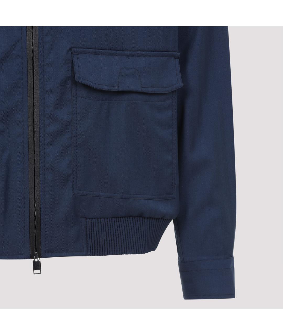 BRIONI Темно-синяя шерстяная куртка, фото 5