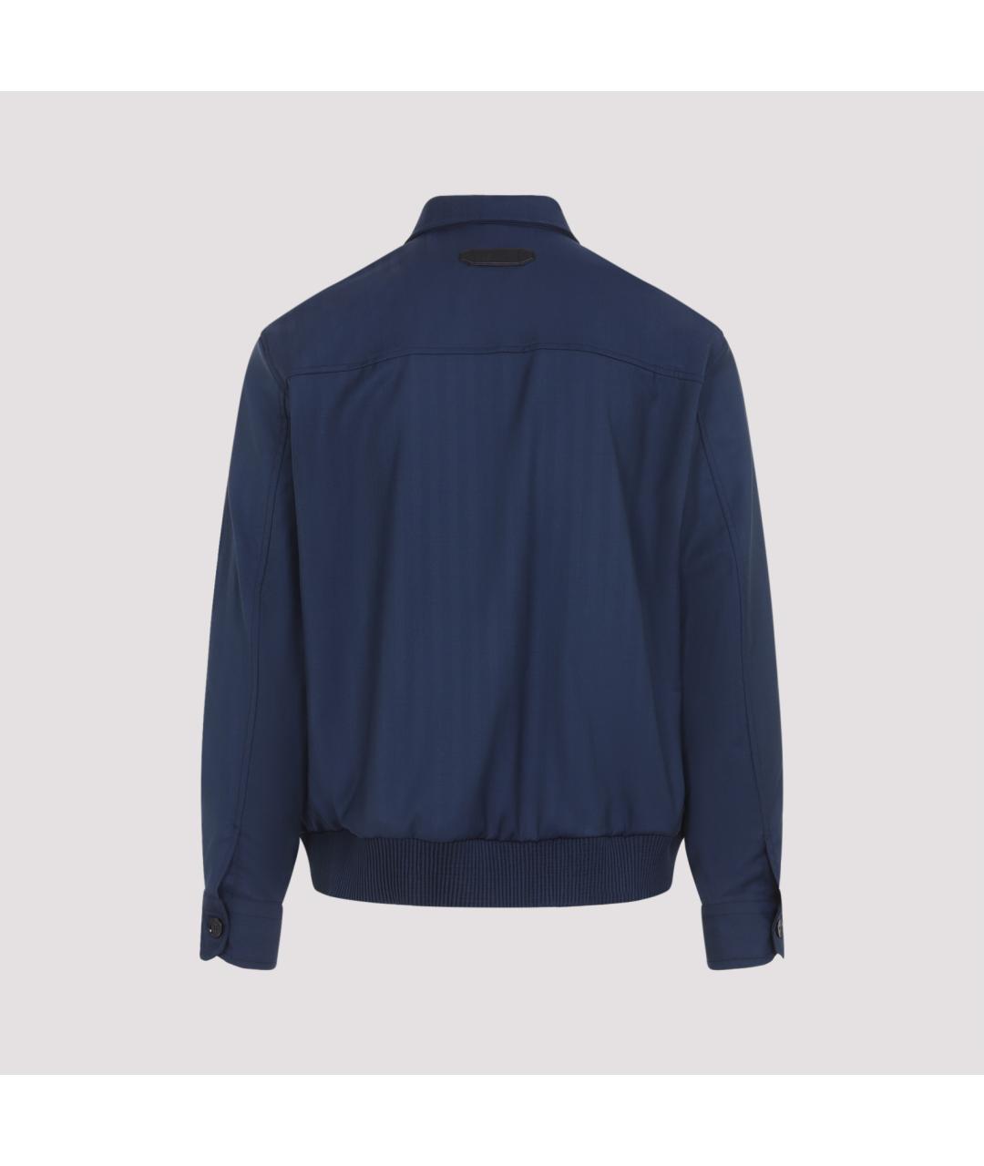 BRIONI Темно-синяя шерстяная куртка, фото 4