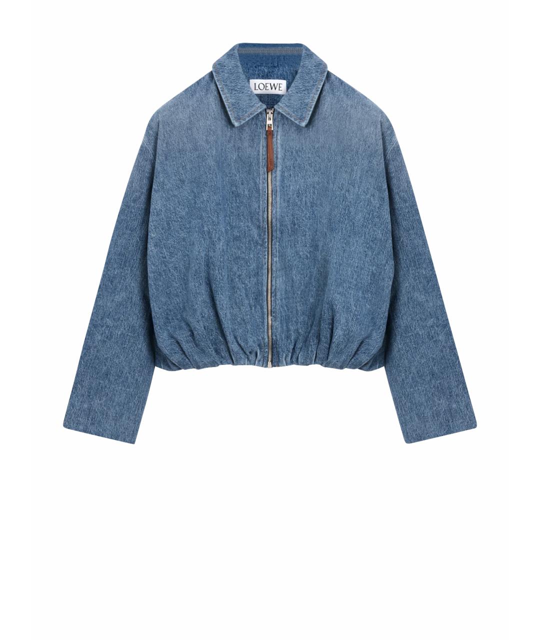 LOEWE Голубая хлопковая куртка, фото 1