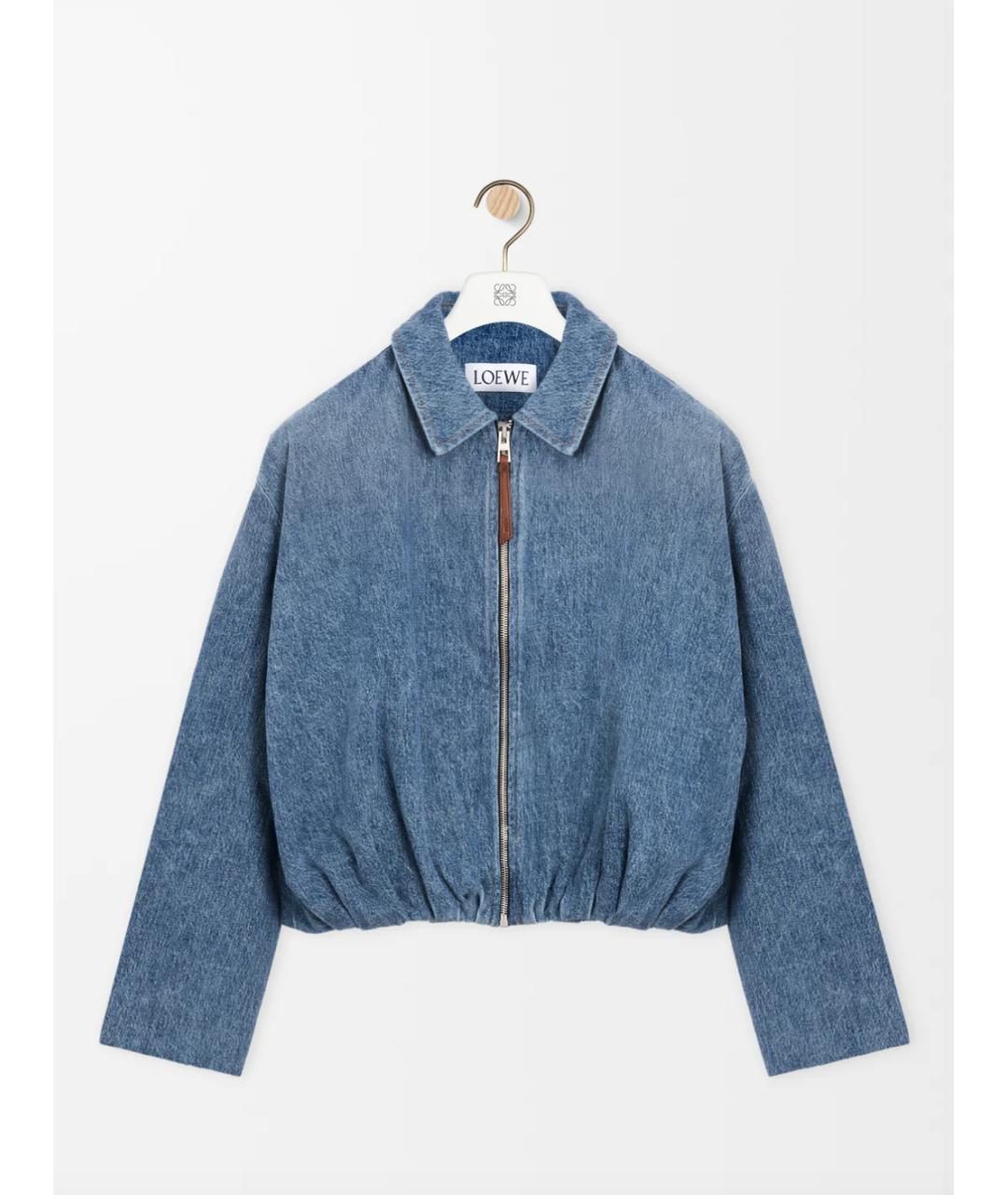LOEWE Голубая хлопковая куртка, фото 7
