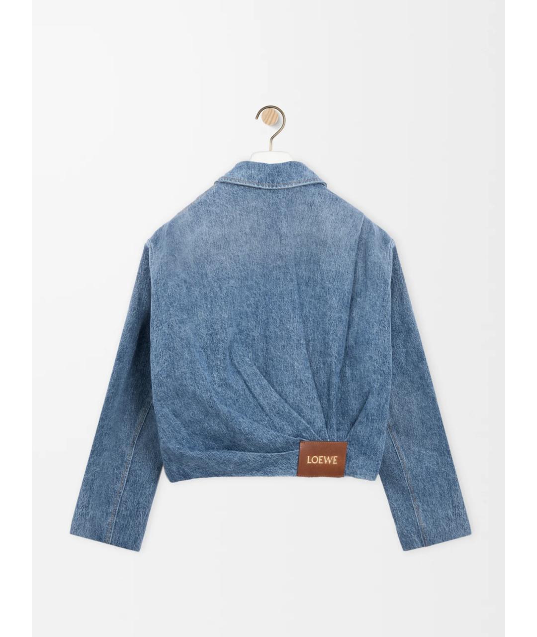 LOEWE Голубая хлопковая куртка, фото 6