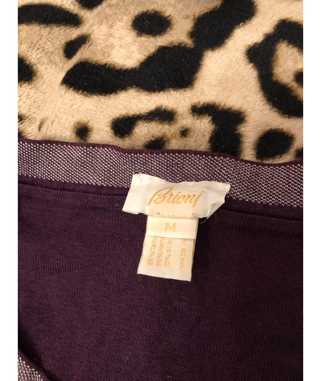 BRIONI Бордовая хлопковая футболка, фото 2