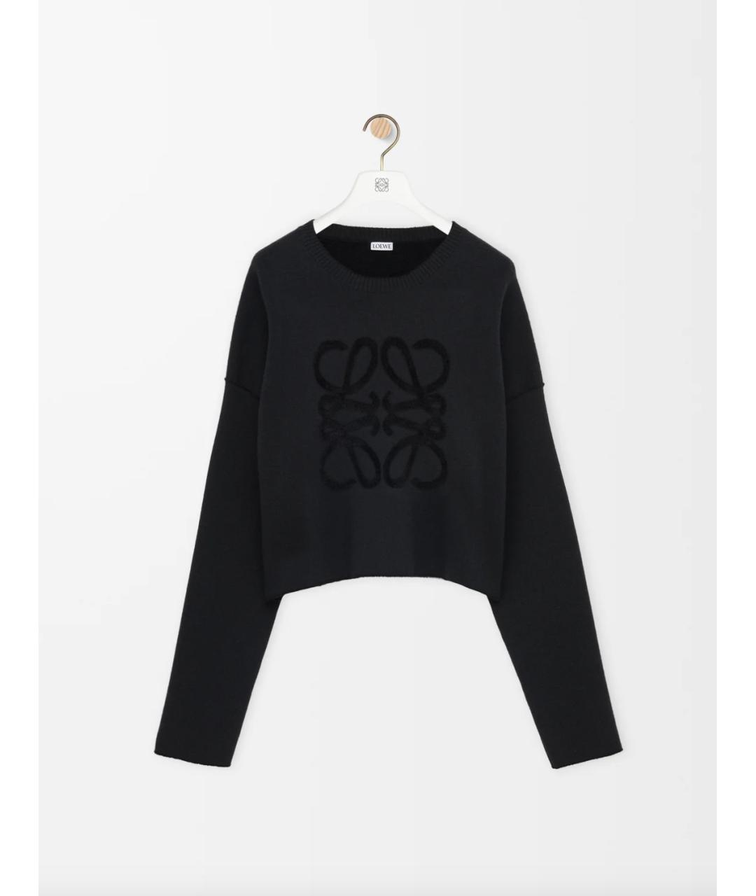 LOEWE Черный шерстяной джемпер / свитер, фото 4
