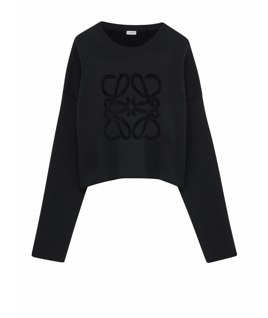 LOEWE Черный шерстяной джемпер / свитер, фото 1