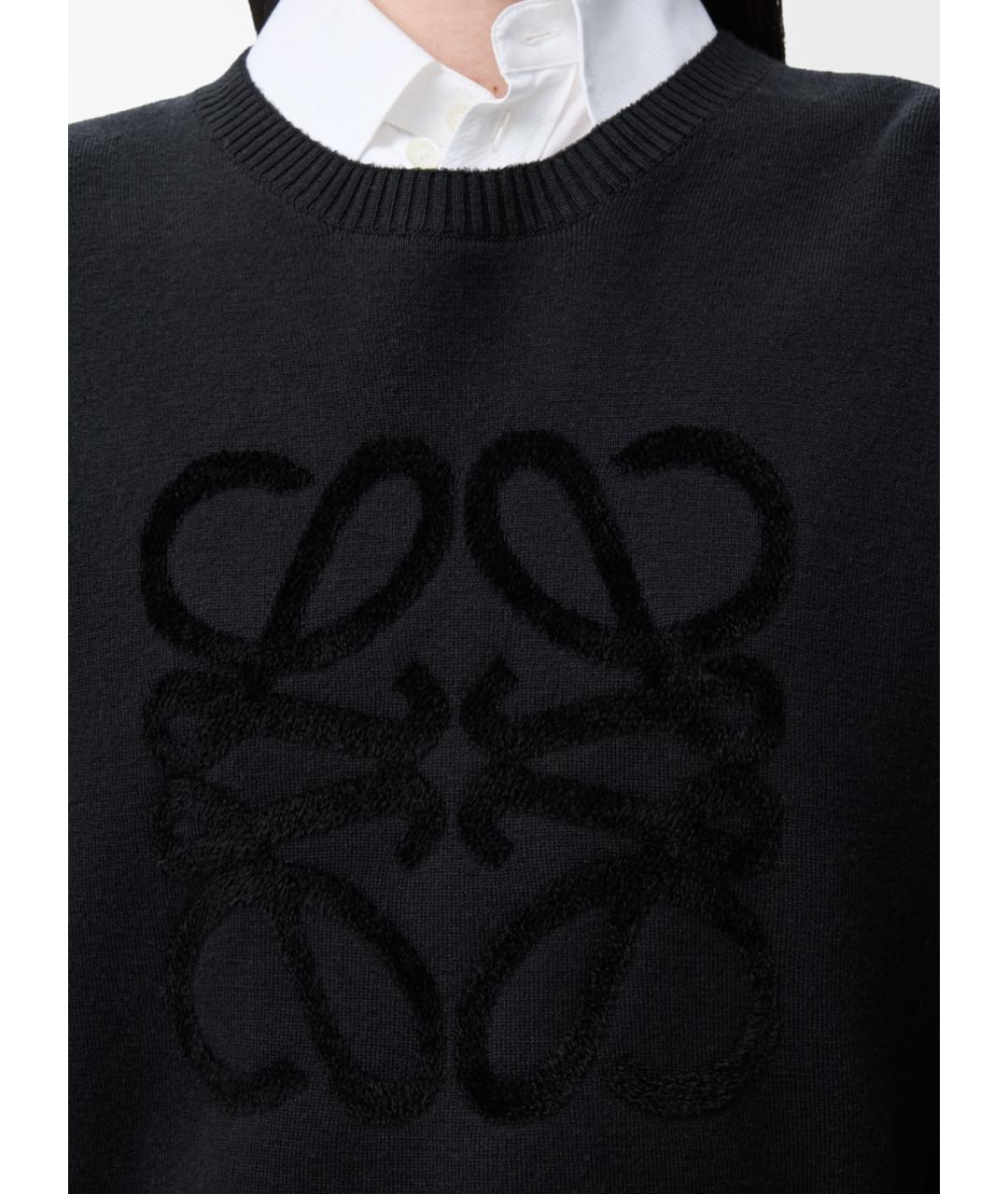 LOEWE Черный шерстяной джемпер / свитер, фото 3