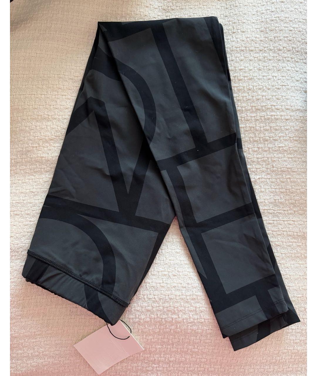 TOTEME Антрацитовые леггинсы и велосипедки, фото 3