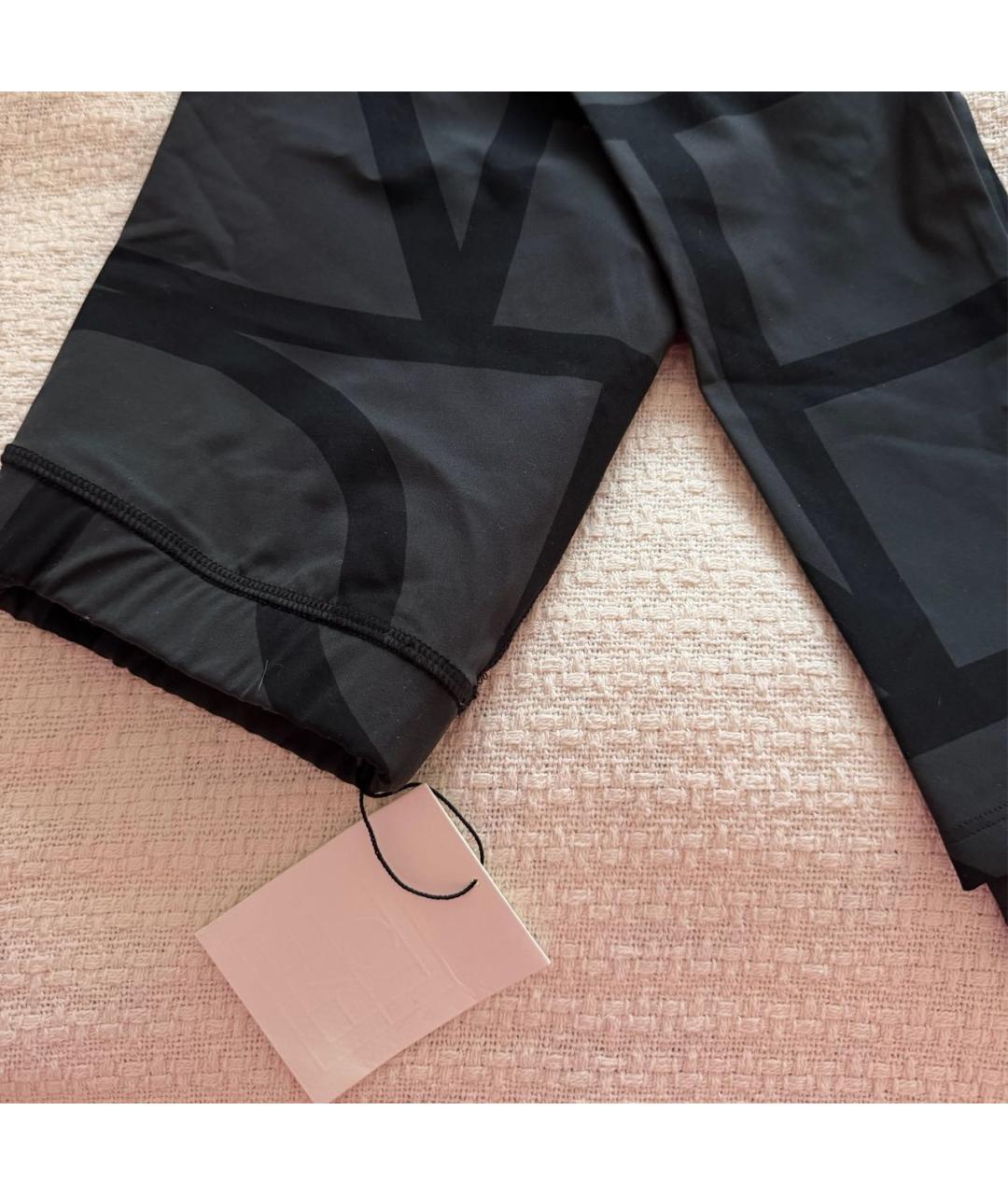 TOTEME Антрацитовые леггинсы и велосипедки, фото 2