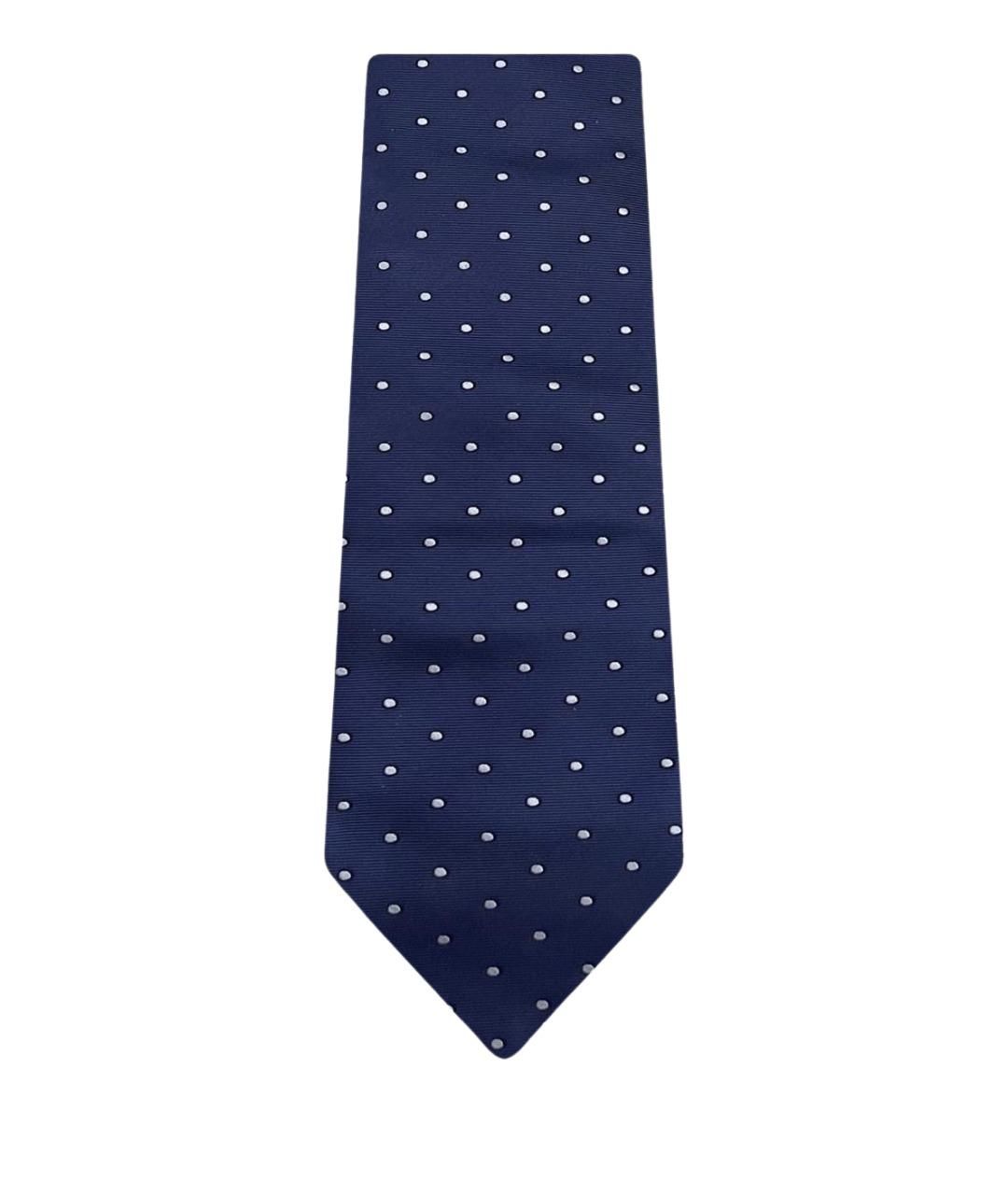 ERMENEGILDO ZEGNA XXX Темно-синий шелковый галстук, фото 1