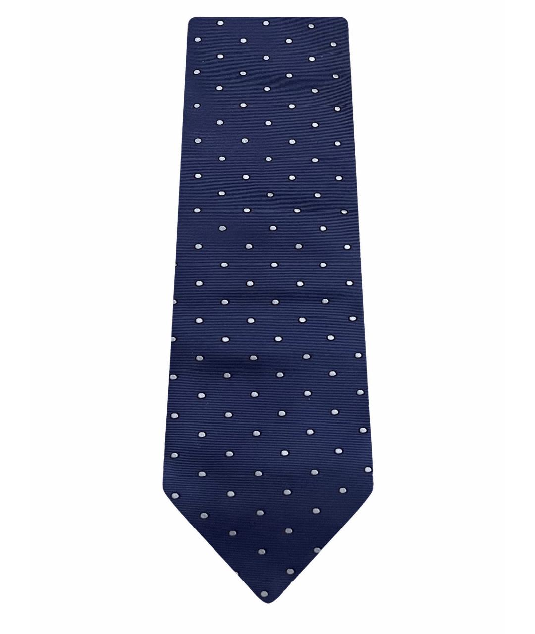 ERMENEGILDO ZEGNA XXX Темно-синий шелковый галстук, фото 5