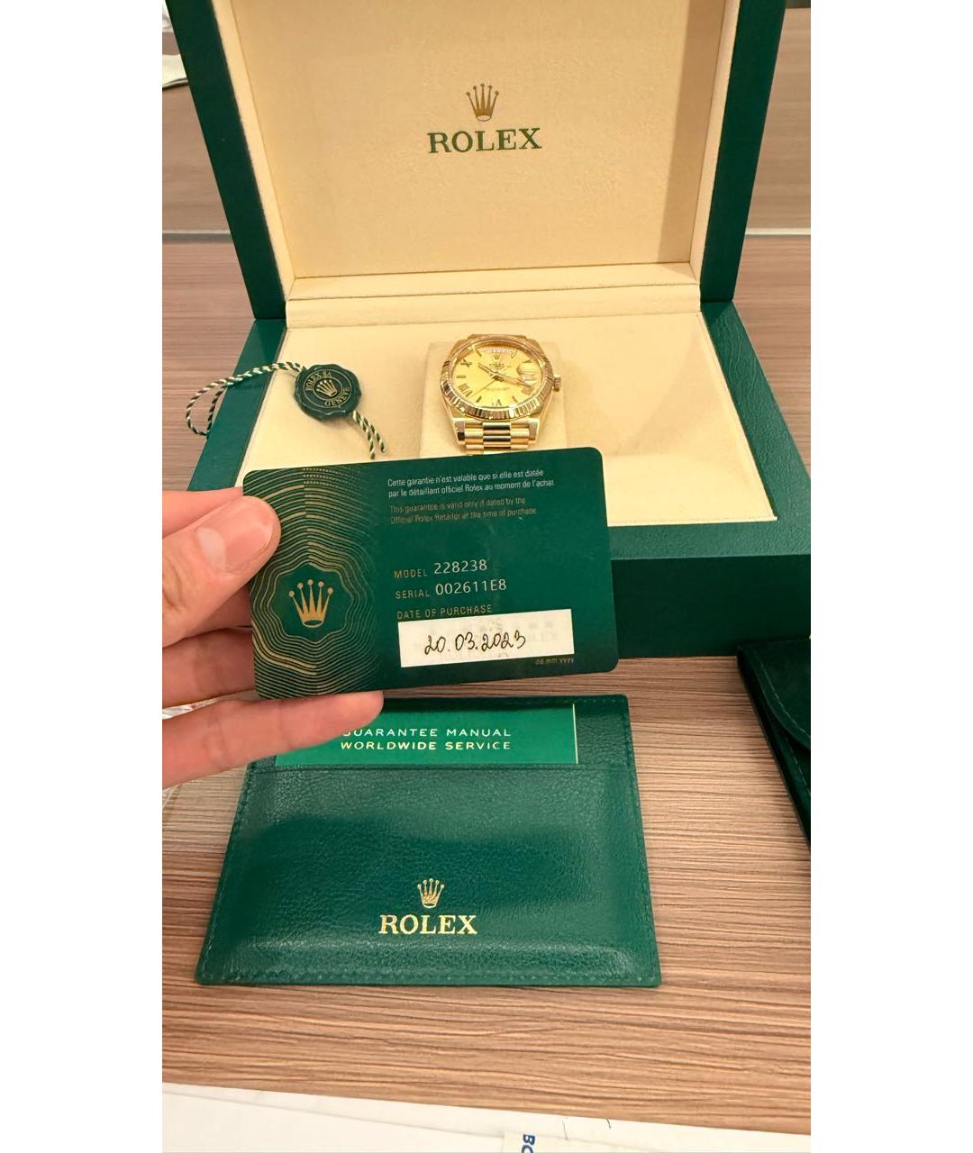 ROLEX Золотые часы из желтого золота, фото 6