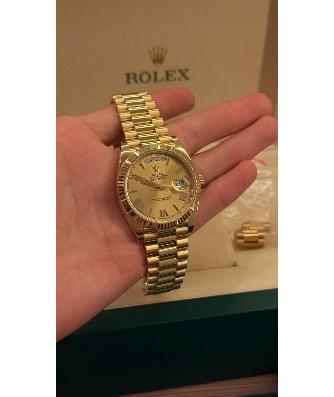 ROLEX Золотые часы из желтого золота, фото 9