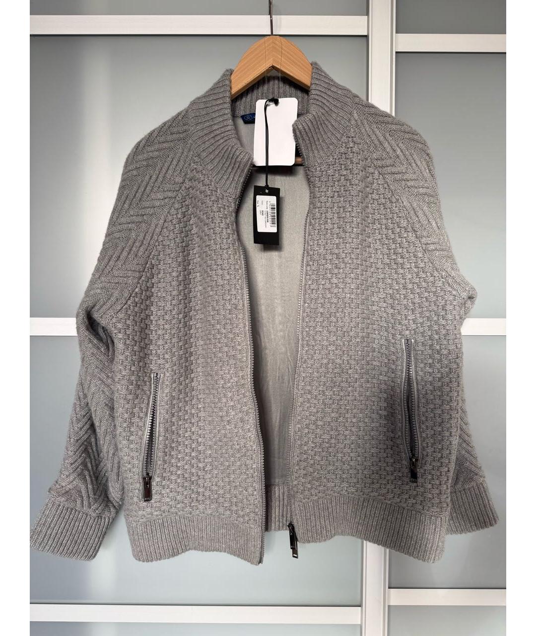 CAMPOMAGGI Серый кашемировый джемпер / свитер, фото 5