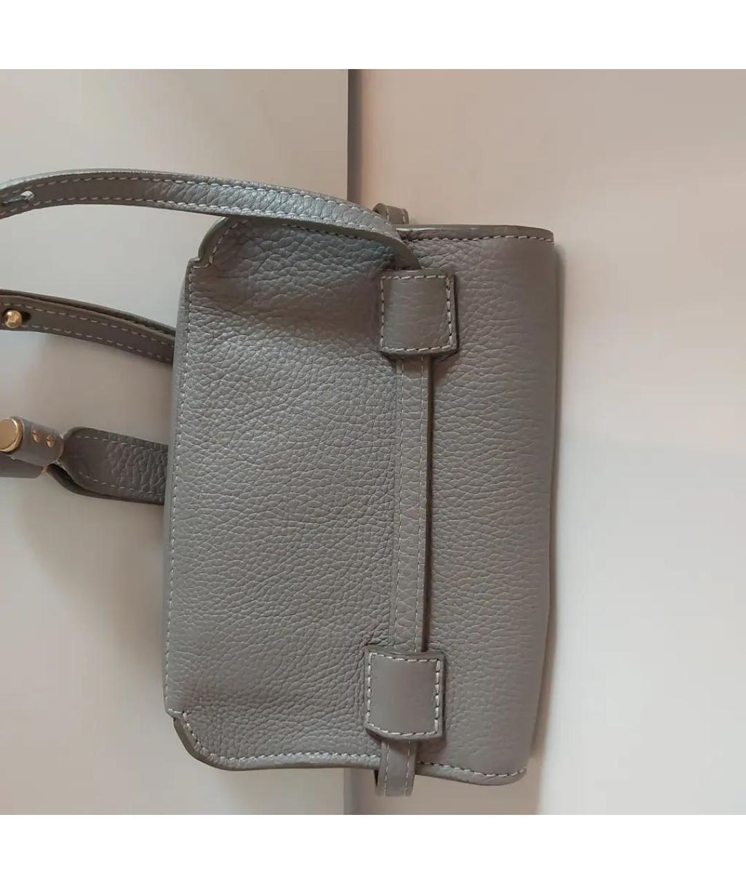 CHLOE Серая кожаная сумка через плечо, фото 2