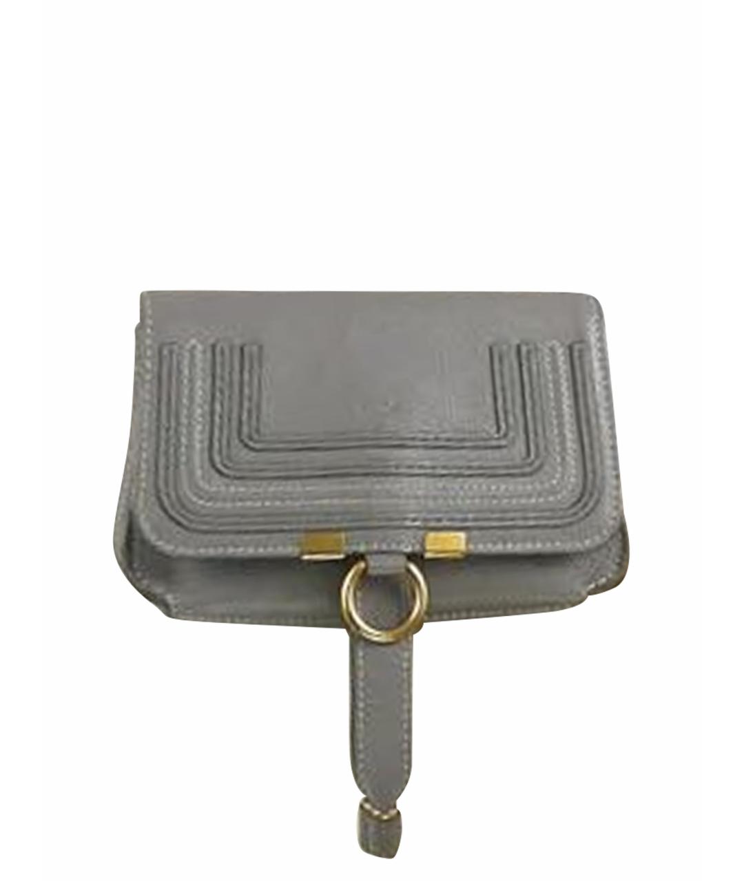 CHLOE Серая кожаная сумка через плечо, фото 1