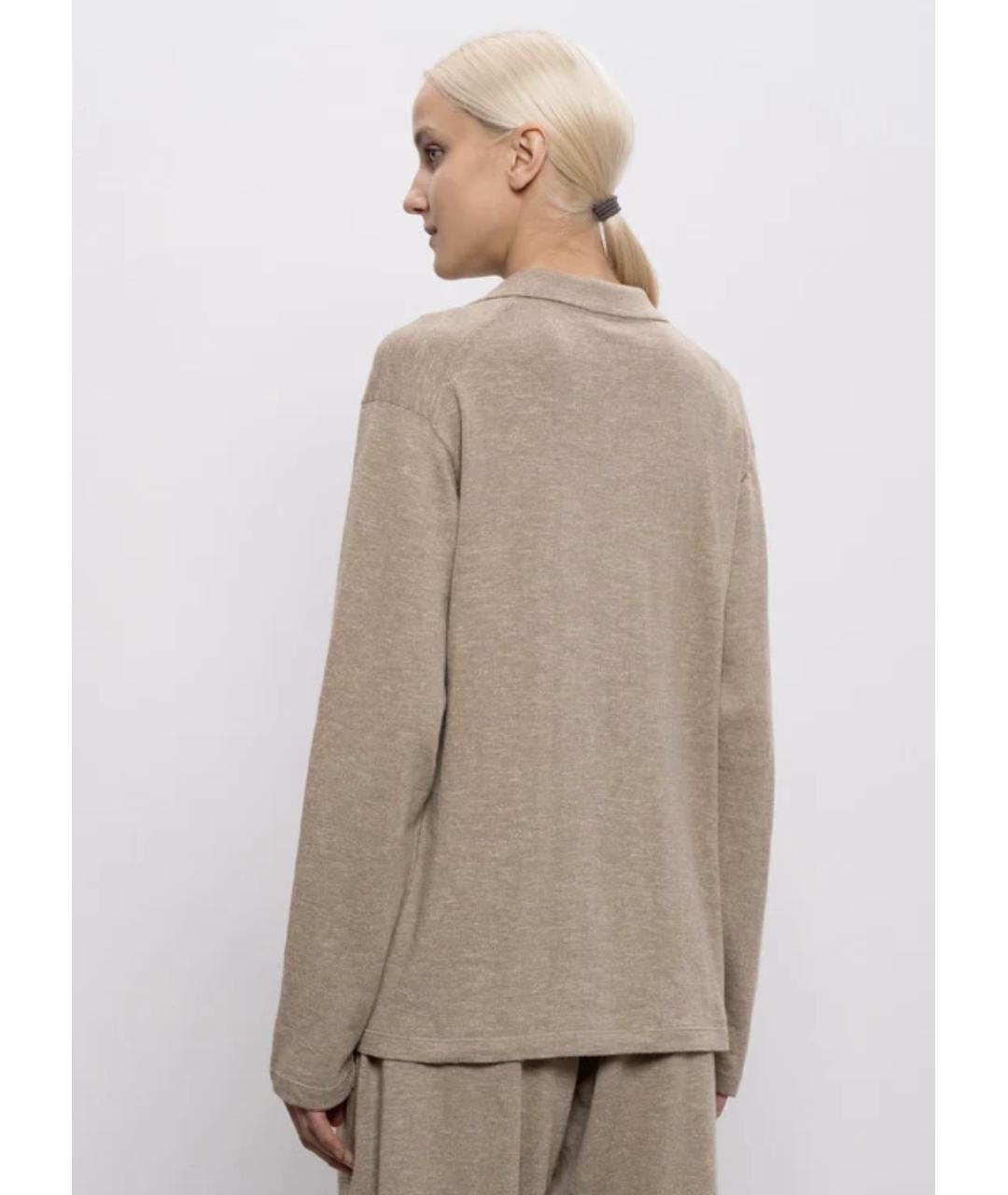 THE ROW Бежевый хлопковый костюм с брюками, фото 4