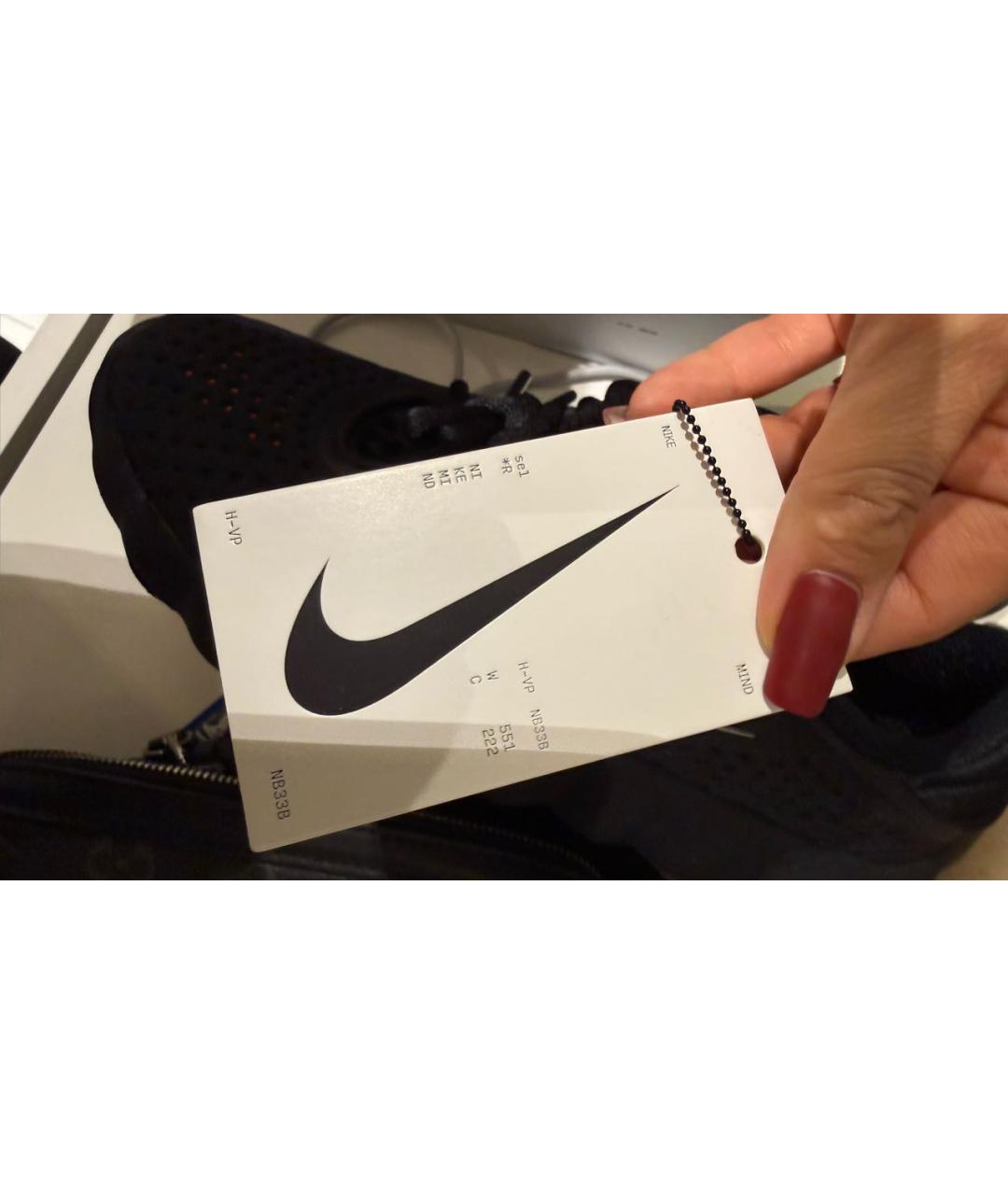 NIKE Черные низкие кроссовки / кеды, фото 4