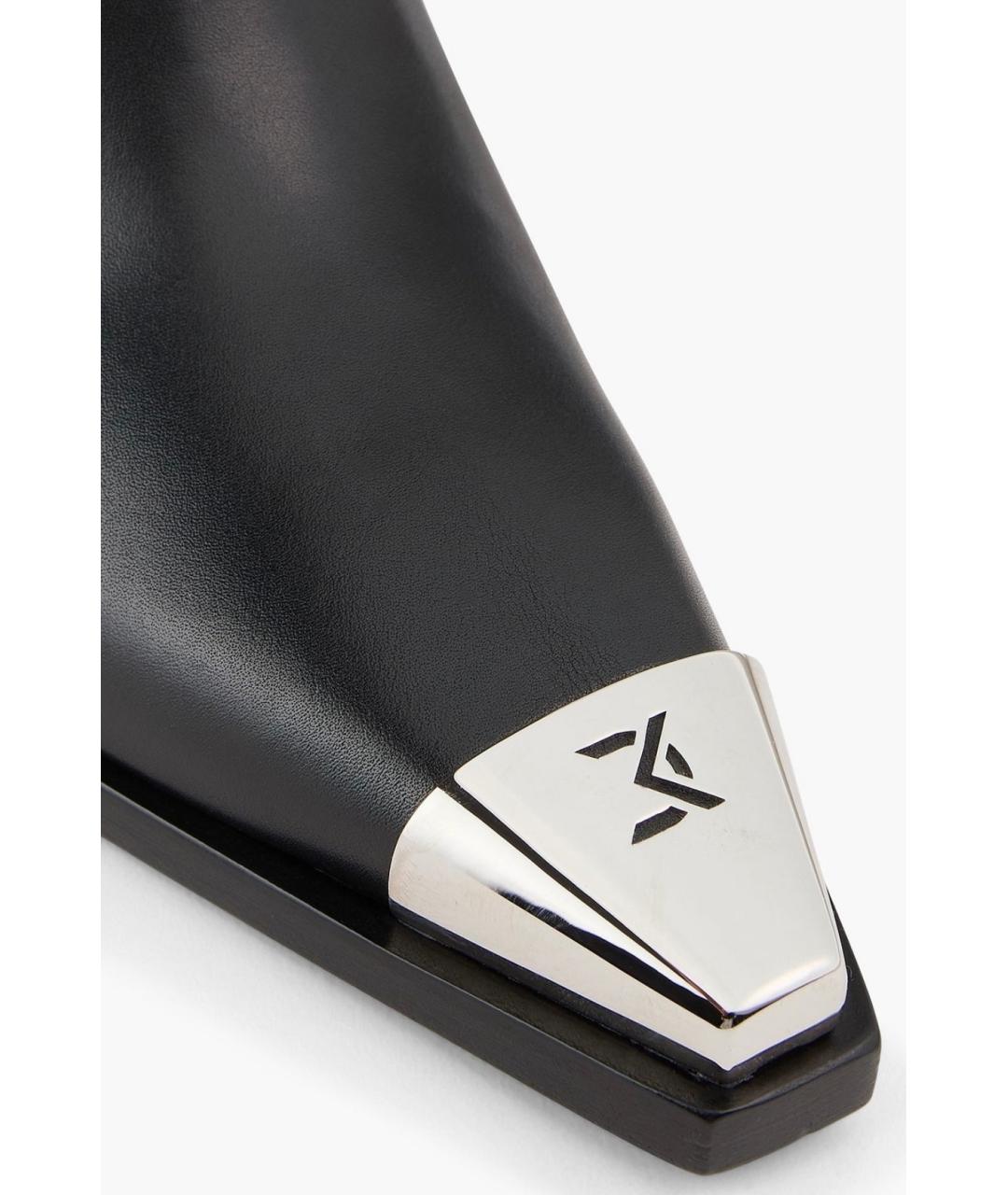 DAVID KOMA Черные кожаные ботинки, фото 4