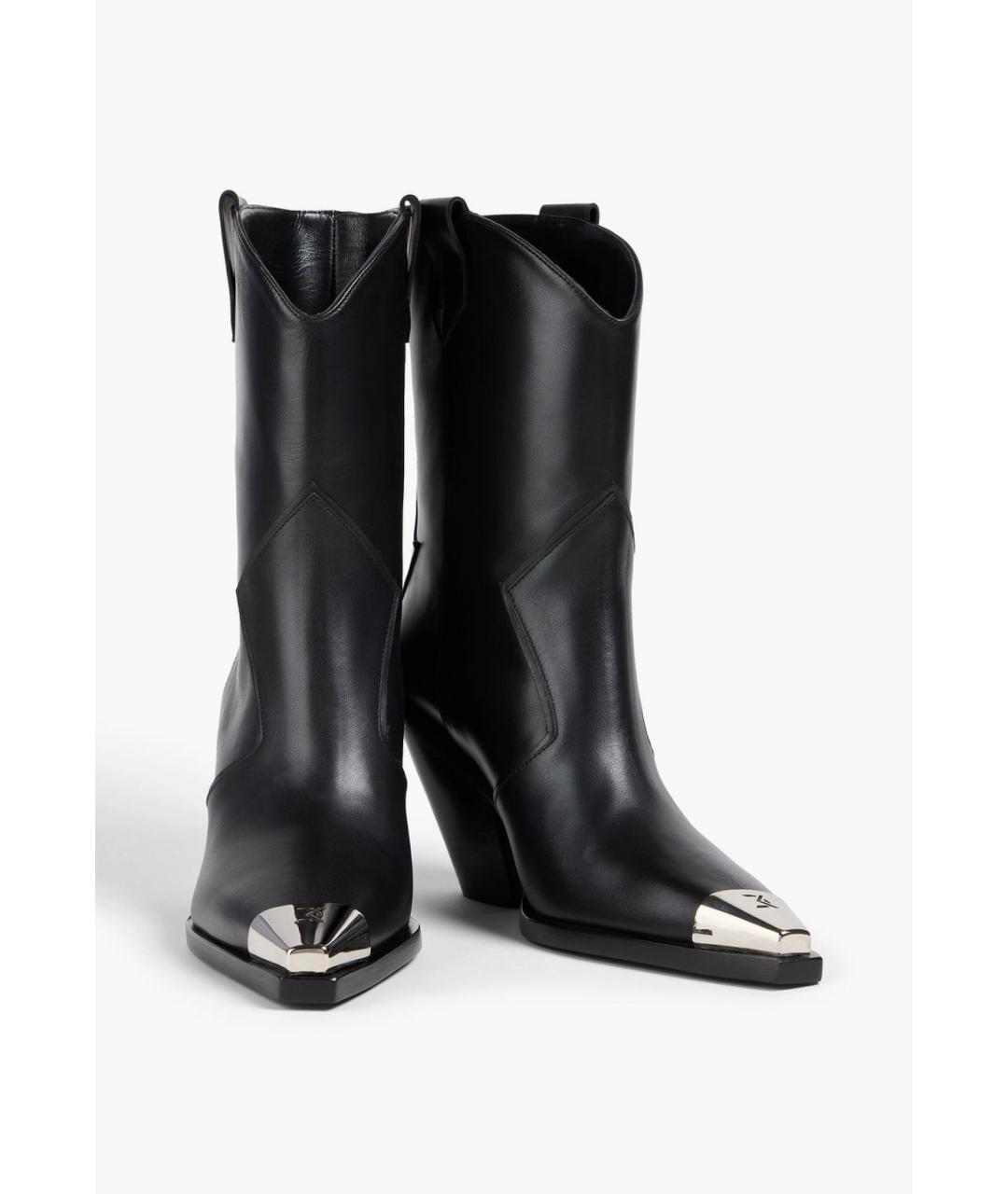 DAVID KOMA Черные кожаные ботинки, фото 2