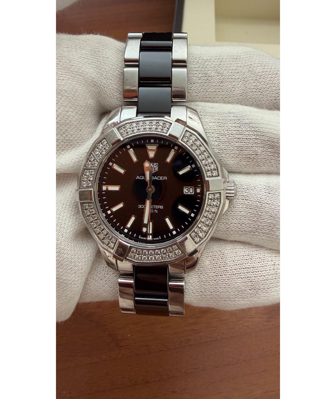 TAG HEUER Серебряные керамические часы, фото 4