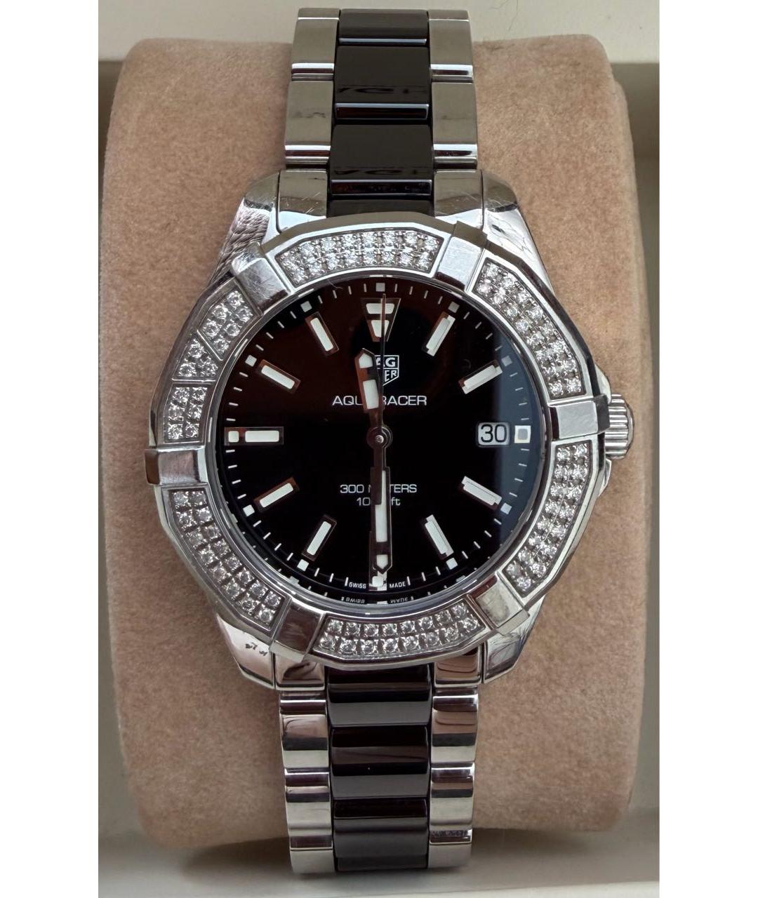 TAG HEUER Серебряные керамические часы, фото 5