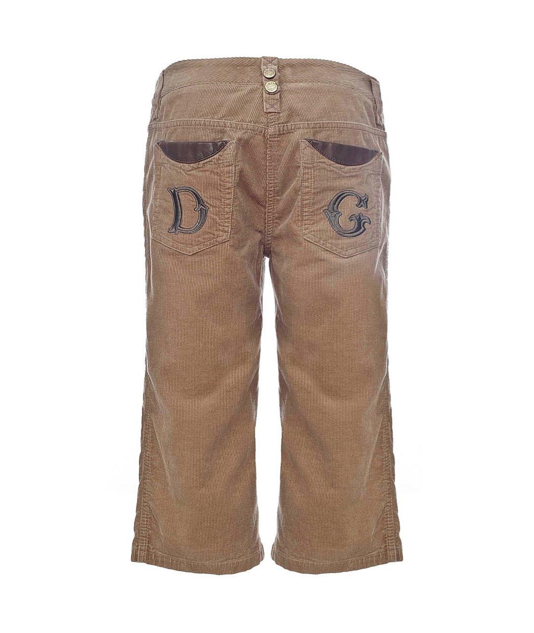 DOLCE&GABBANA Бежевые хлопковые капри, фото 2