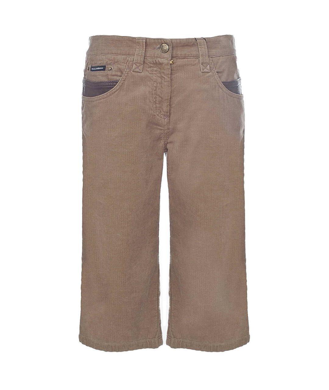 DOLCE&GABBANA Бежевые хлопковые капри, фото 9