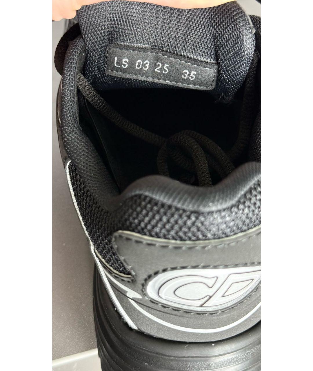 CHRISTIAN DIOR Черные текстильные кроссовки, фото 8