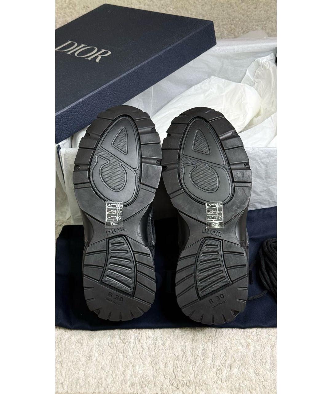 CHRISTIAN DIOR Черные текстильные кроссовки, фото 6