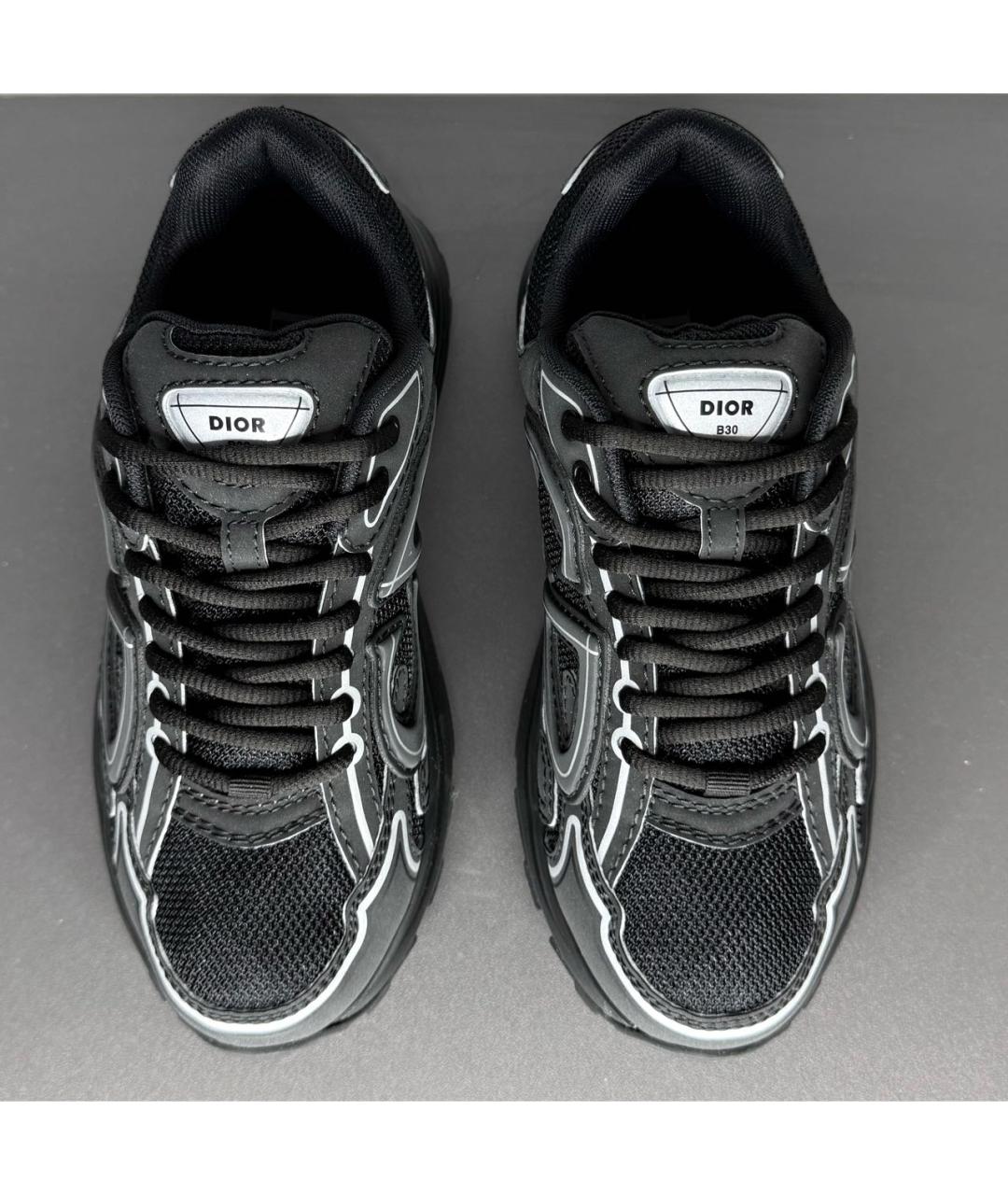 CHRISTIAN DIOR Черные текстильные кроссовки, фото 2