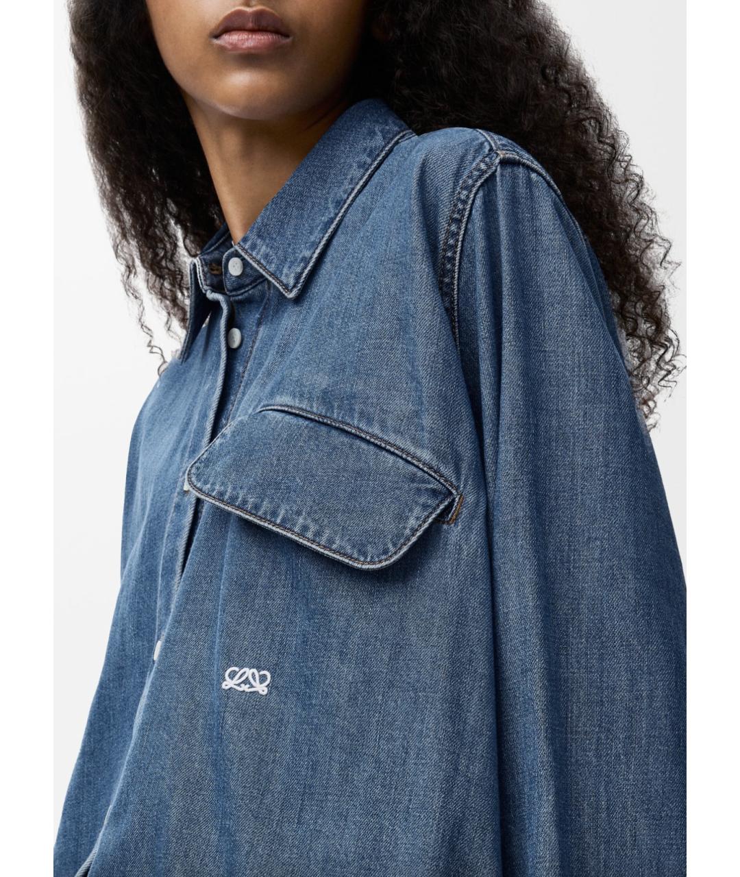 LOEWE Голубой хлопковый костюм с брюками, фото 8