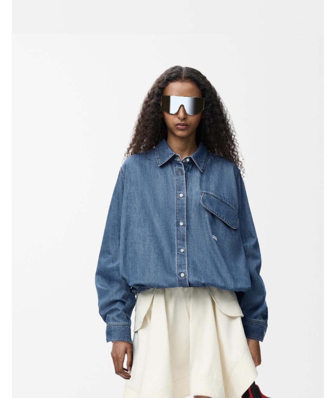 LOEWE Голубой хлопковый костюм с брюками, фото 6