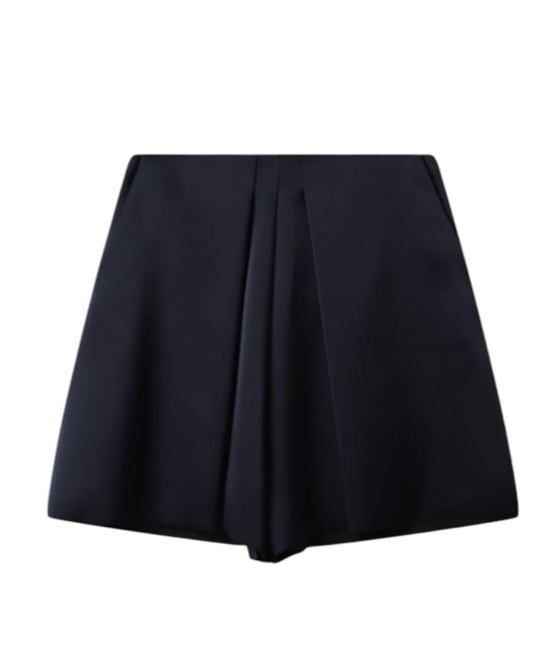 CELINE Синяя шерстяная юбка мини, фото 3