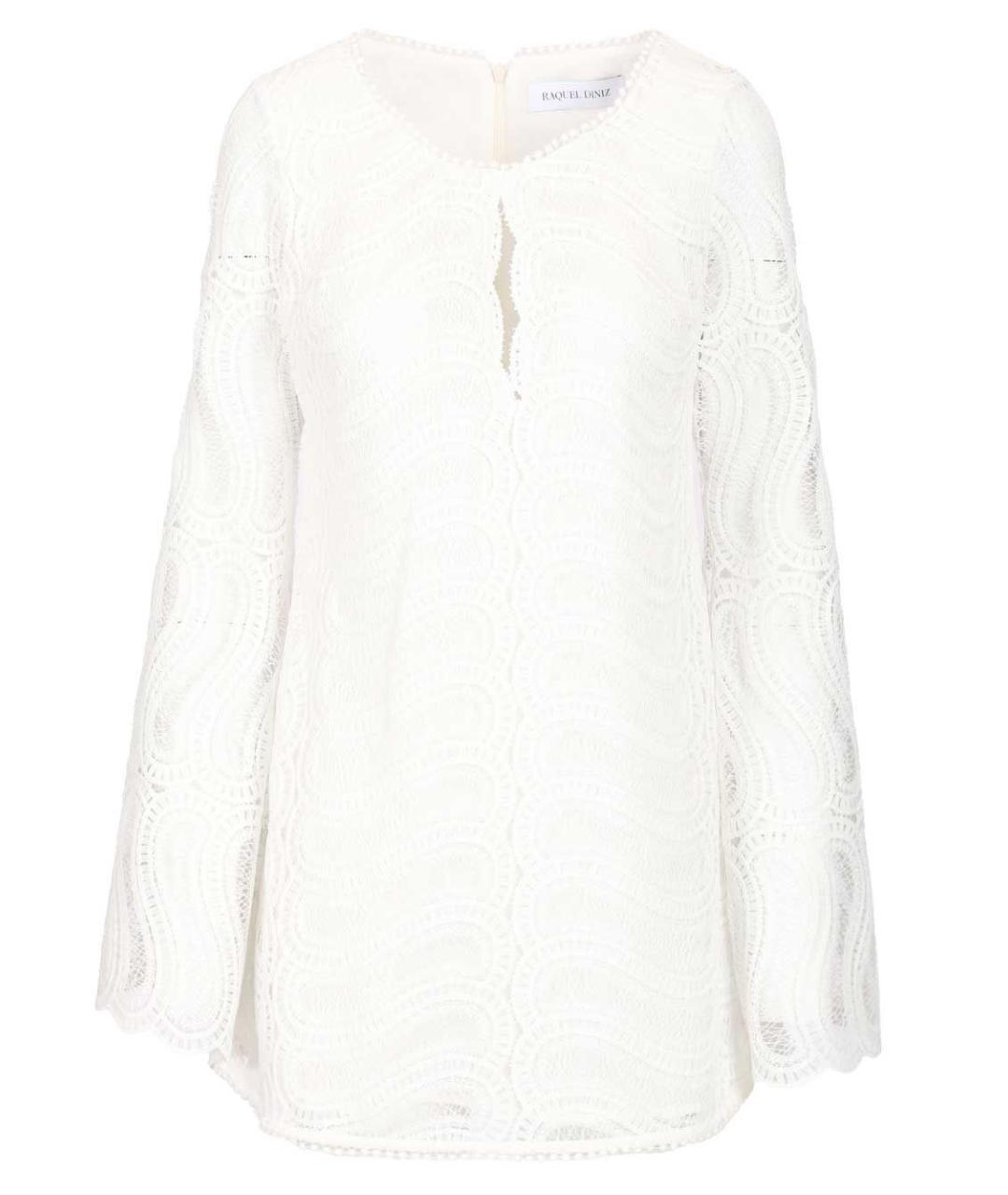 RAQUEL DINIZ Белое полиэстеровое платье, фото 1
