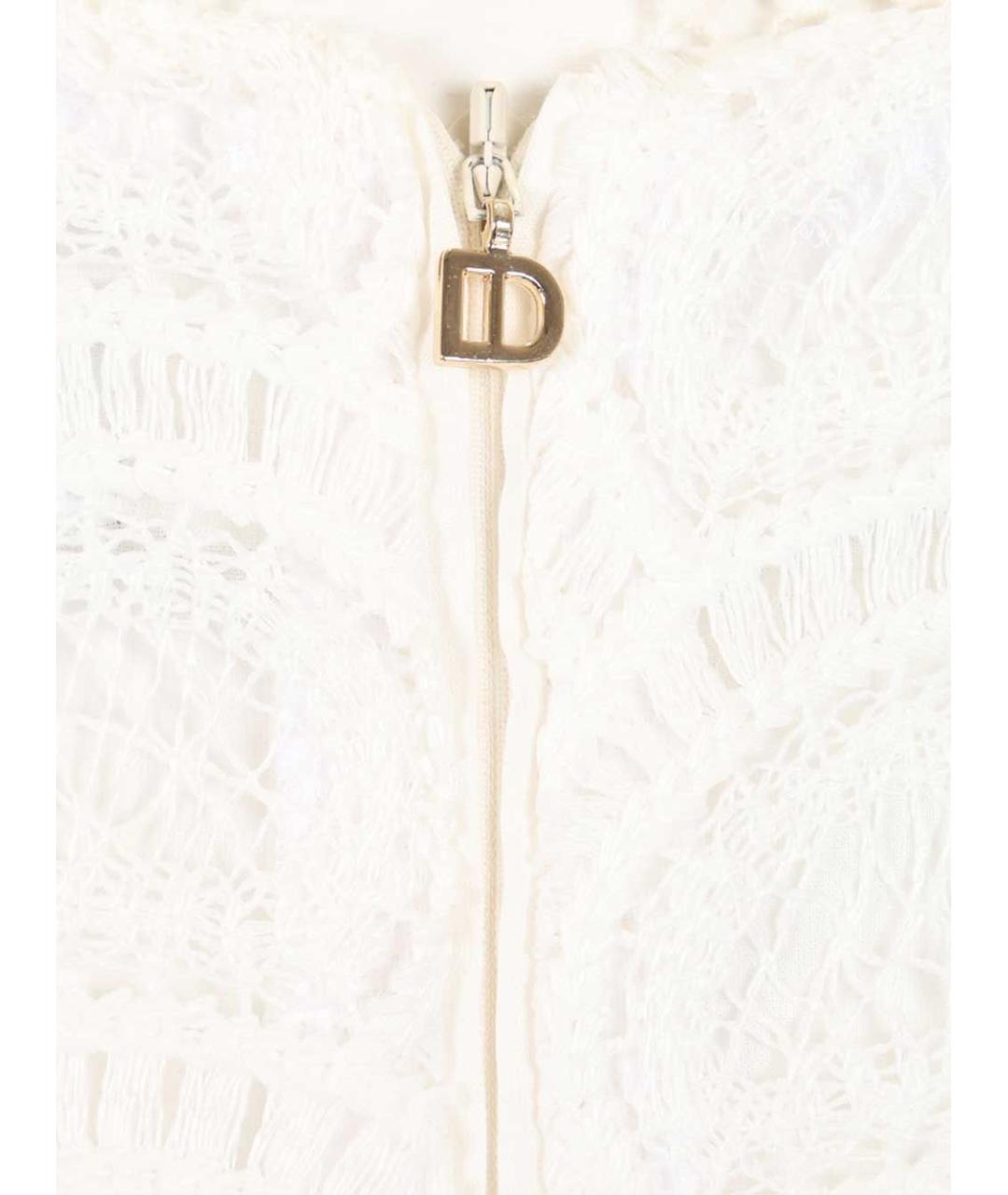 RAQUEL DINIZ Белое полиэстеровое платье, фото 6