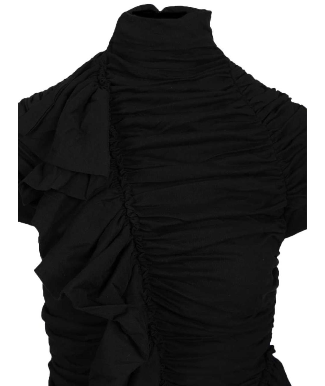 DRIES VAN NOTEN Черная хлопковая блузы, фото 5