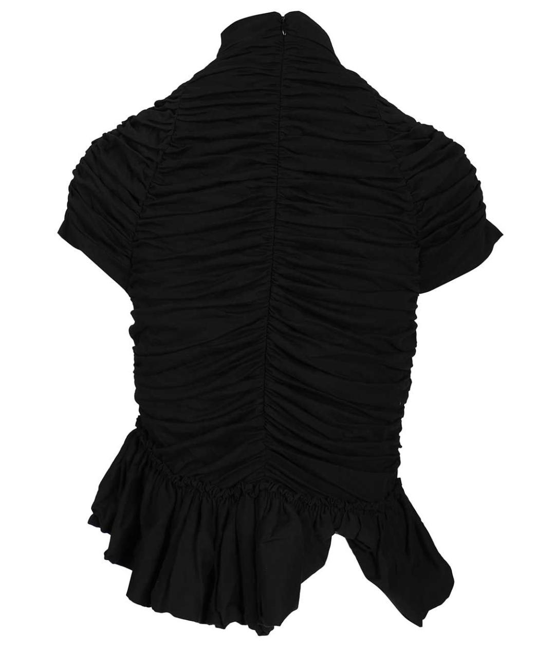 DRIES VAN NOTEN Черная хлопковая блузы, фото 2