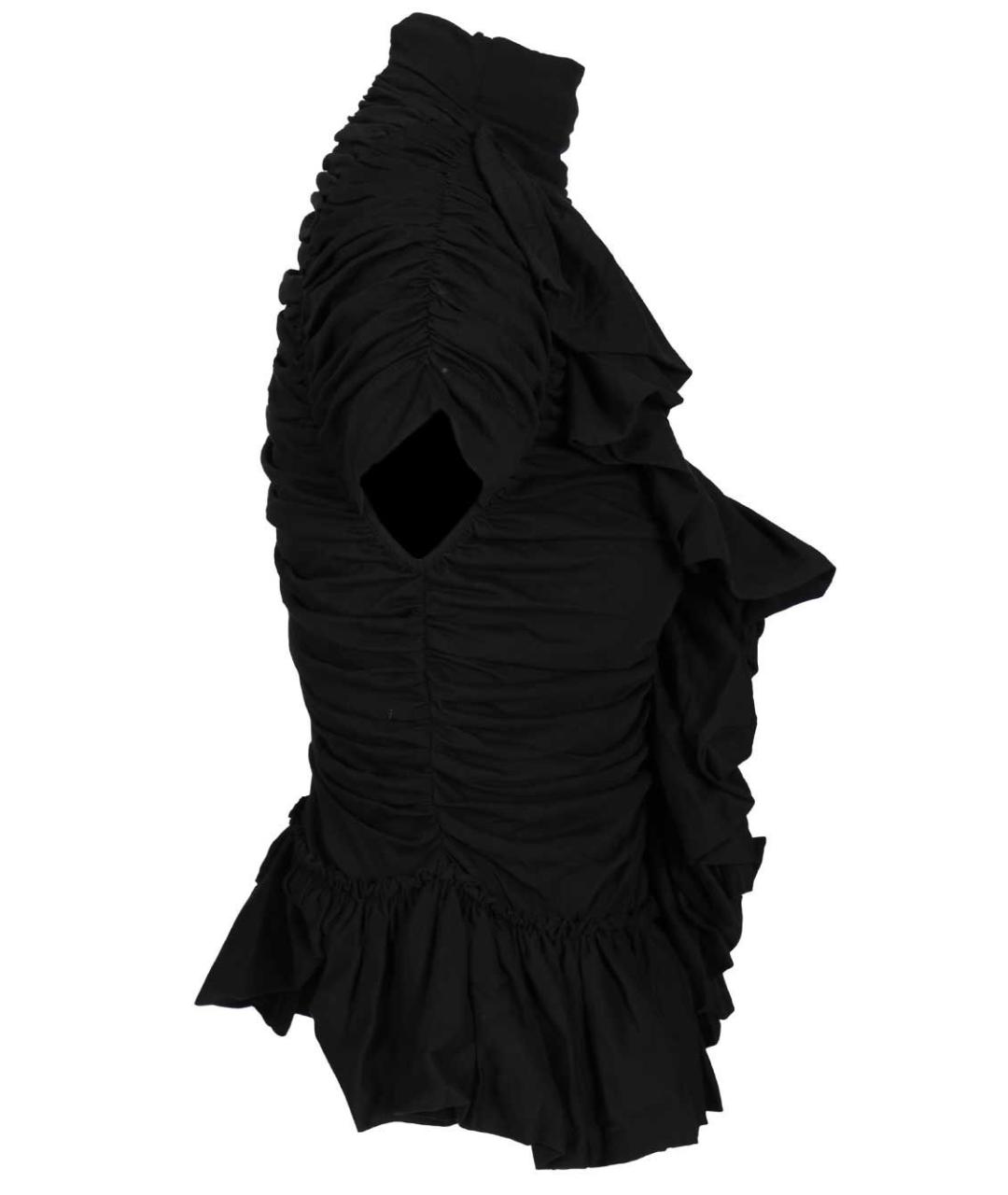 DRIES VAN NOTEN Черная хлопковая блузы, фото 3