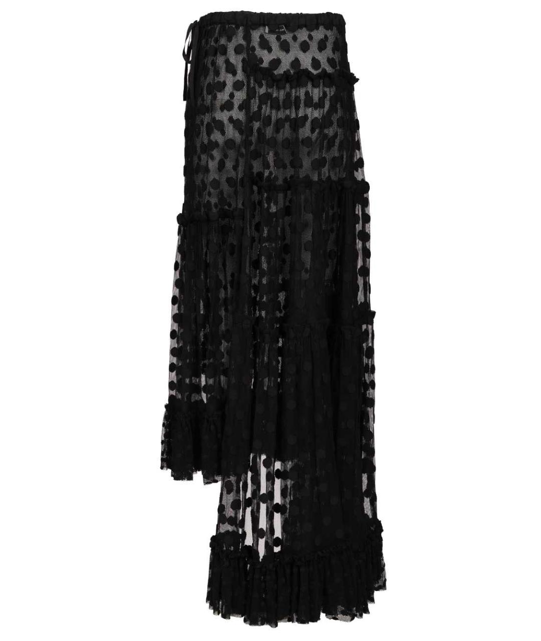 DRIES VAN NOTEN Черная хлопковая юбка миди, фото 2