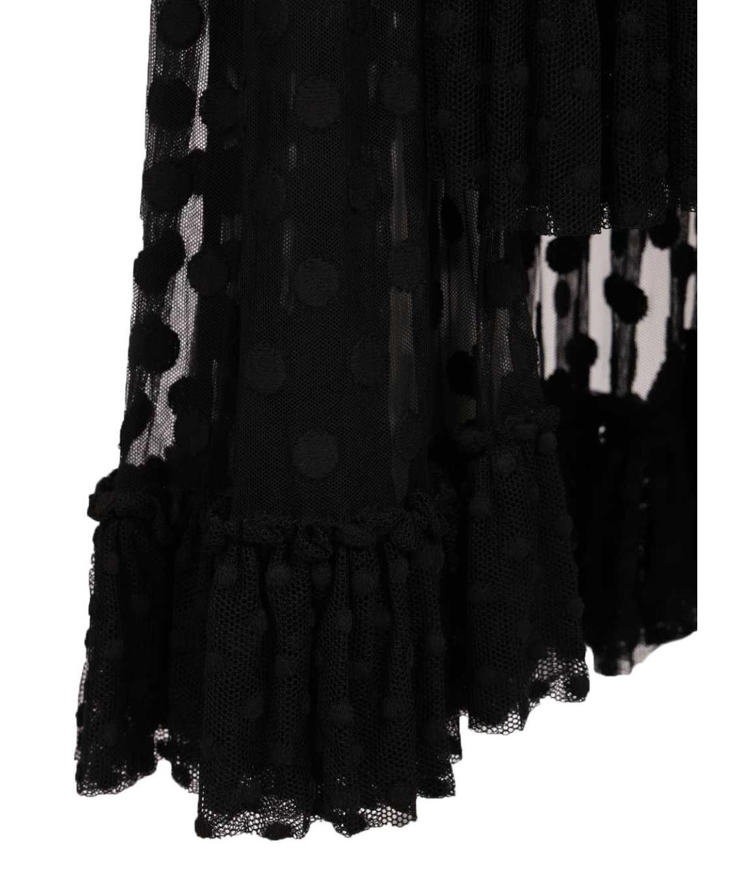 DRIES VAN NOTEN Черная хлопковая юбка миди, фото 5