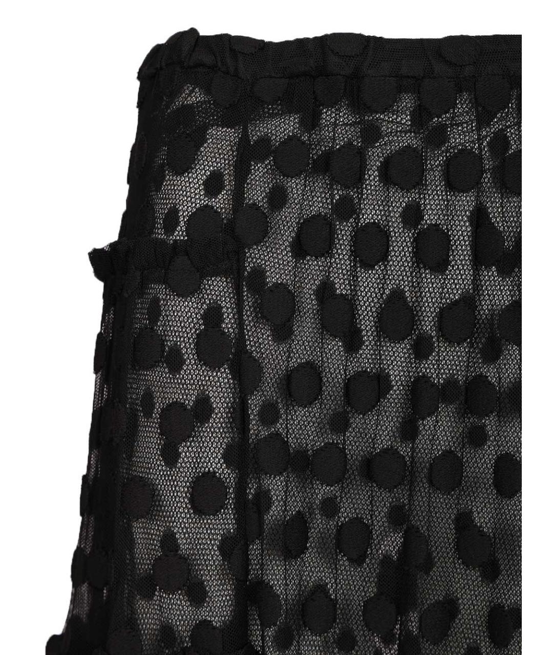 DRIES VAN NOTEN Черная хлопковая юбка миди, фото 4