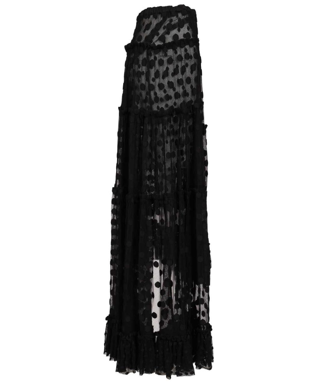 DRIES VAN NOTEN Черная хлопковая юбка миди, фото 3